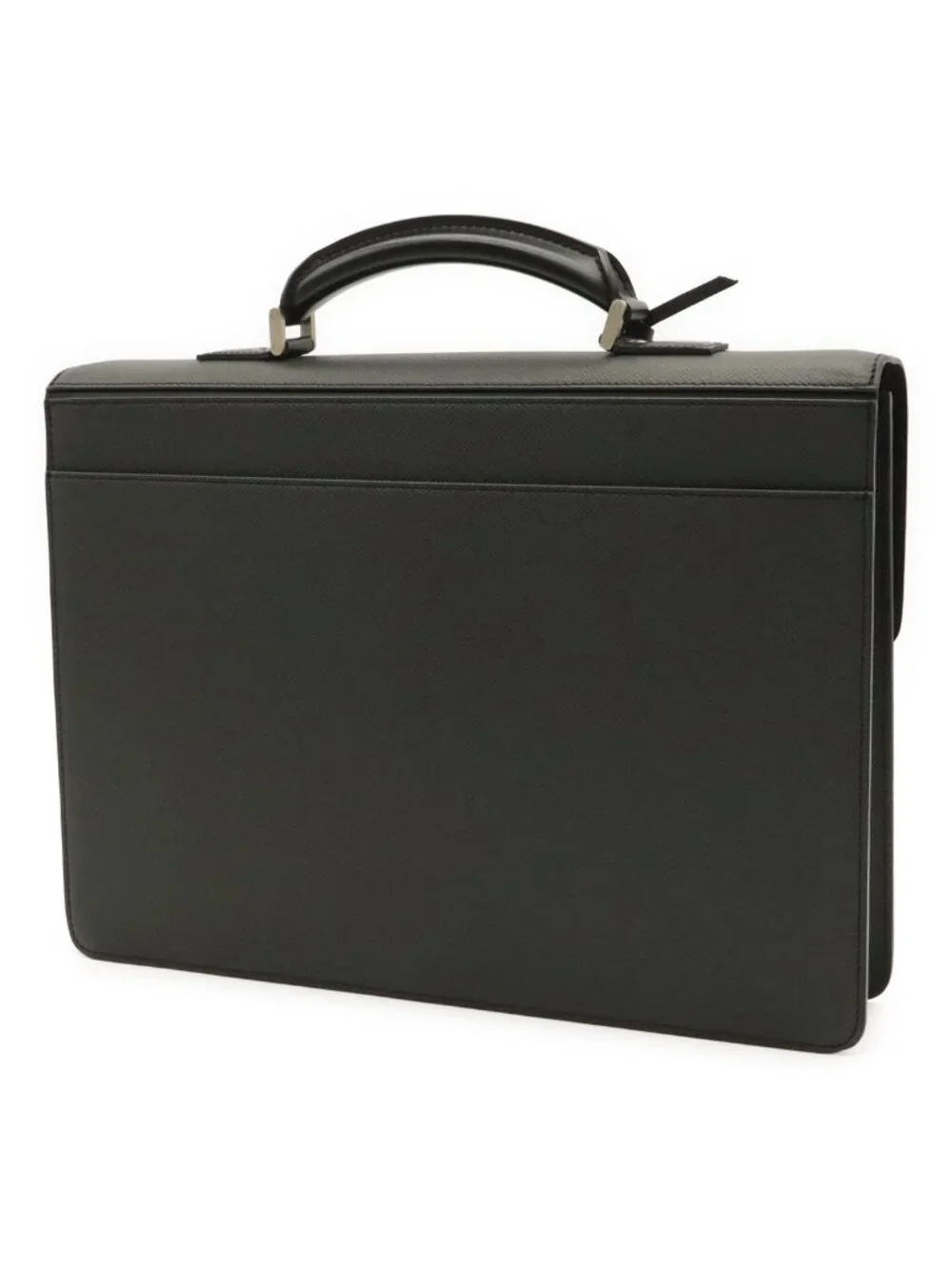 Louis Vuitton Taiga Document Purse Briefcase Business Leather Ardoise Black